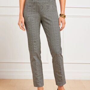 Talbots Chatham Slim Ankle Pants - Glen Plaid size 10